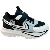 Кроссовки Серый Экокожа 001B Persey