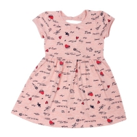 Платье Розовый Х/Б 3405 Турция