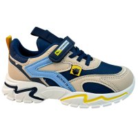 Кроссовки Синий Экокожа 8938A Persey