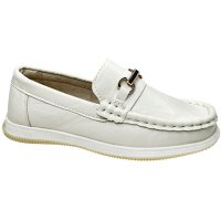 Мокасины Белый Экокожа BL5522-6A Persey