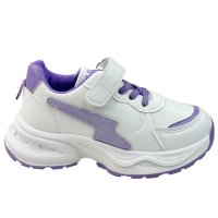 Кроссовки Сиреневый Экокожа D5007A Persey