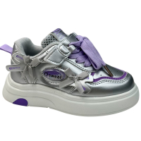 Кроссовки Серебро Экокожа WY1836 Persey