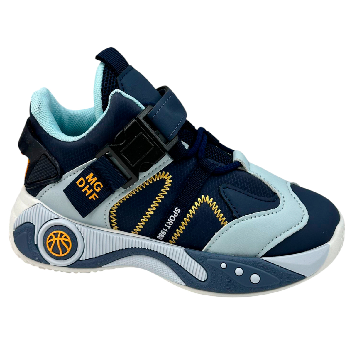 Кроссовки Голубой Экокожа XZ1951 Persey