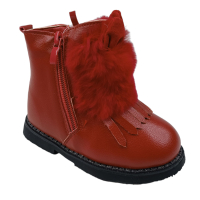 Ботинки Красный Экокожа ZY01CR Совёнок